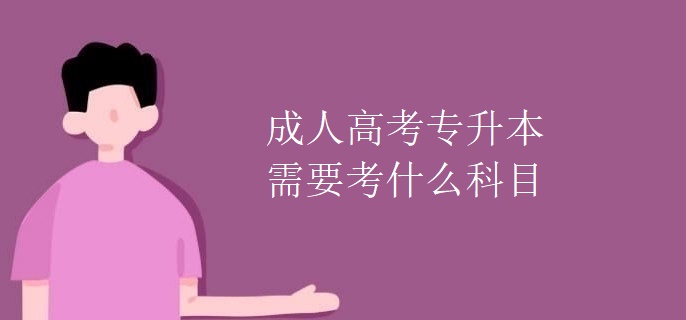 普陀普陀成人高考普陀专升本需要考什么科目